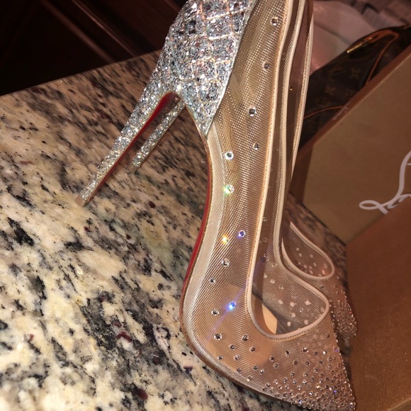 Christian Louboutin Shoes - Christian Louboutin Follies Strass Pumps Sz 42
